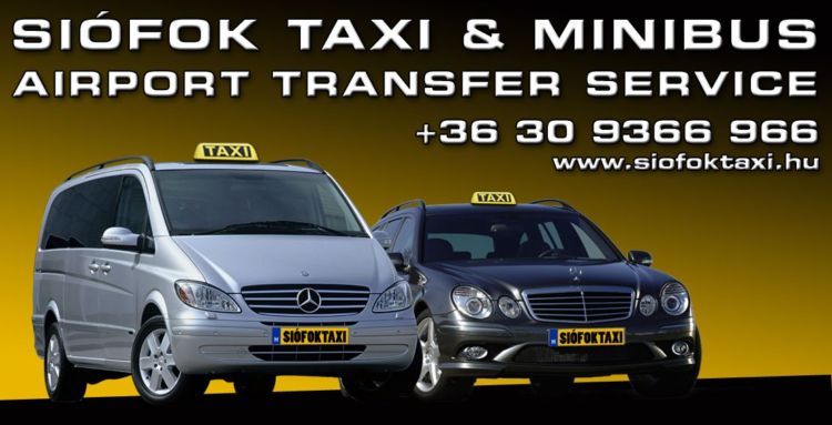 Siófok Taxi Minibus Airport Transfer Service