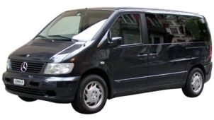 Taxi from Budapest Airport - to Siofok: Minibus Taxi: Mercedes Vito Van for max. 8 passengers (used with trailer by small groups with lots of luggages)