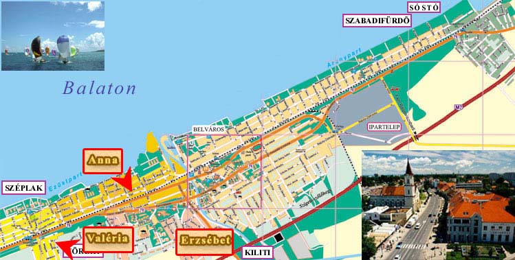 Siófok map